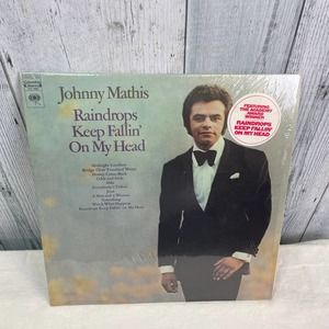 Vintage 1970 Johnny Mathis Raindrops Keep Fallin' On My Head Music Vinyl Record